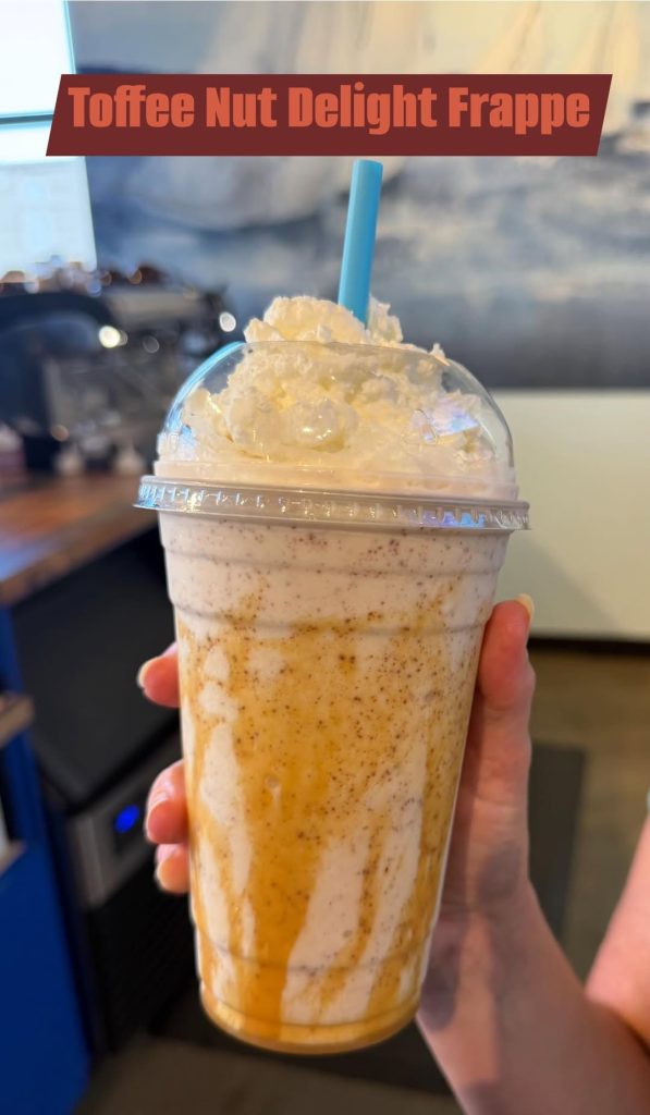 toffee nut delight frappe available this summer